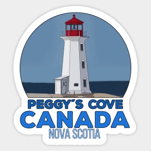 Peggys Point Lighthouse Canada Sticker